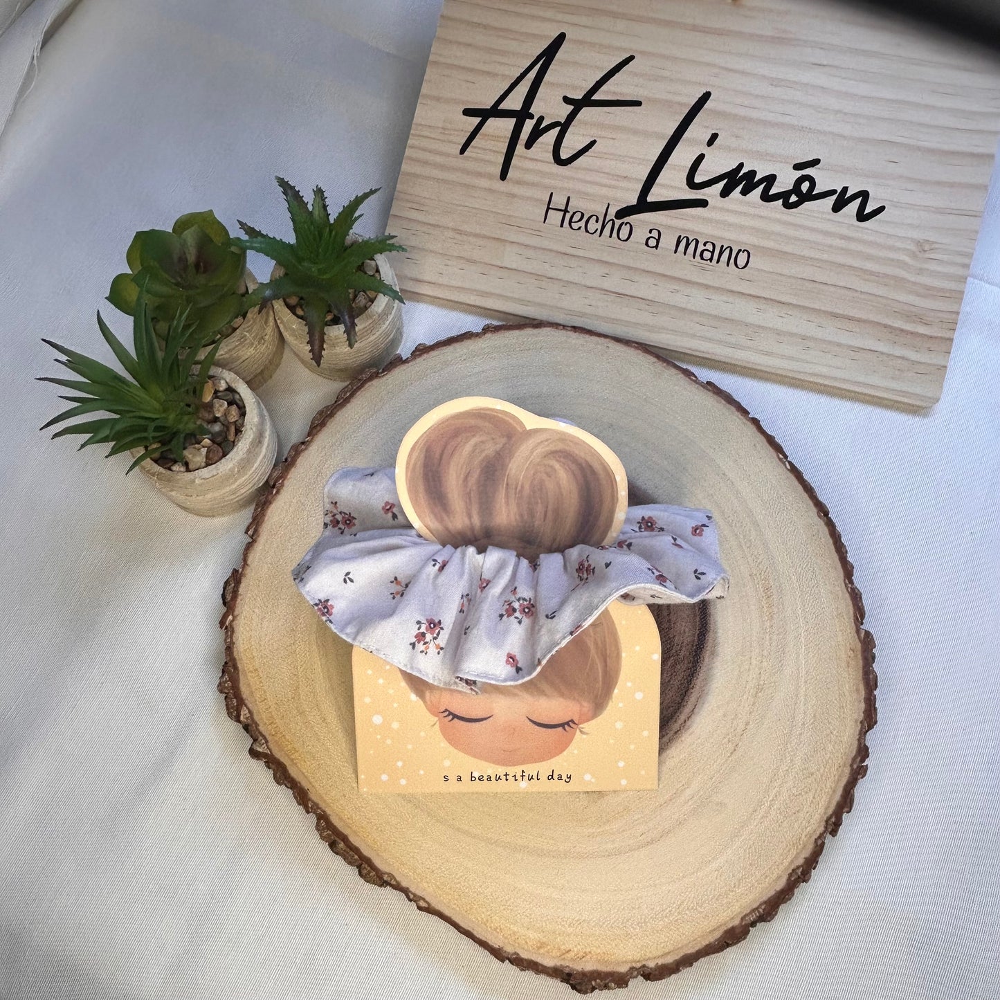 Scrunchie Mini florecitas