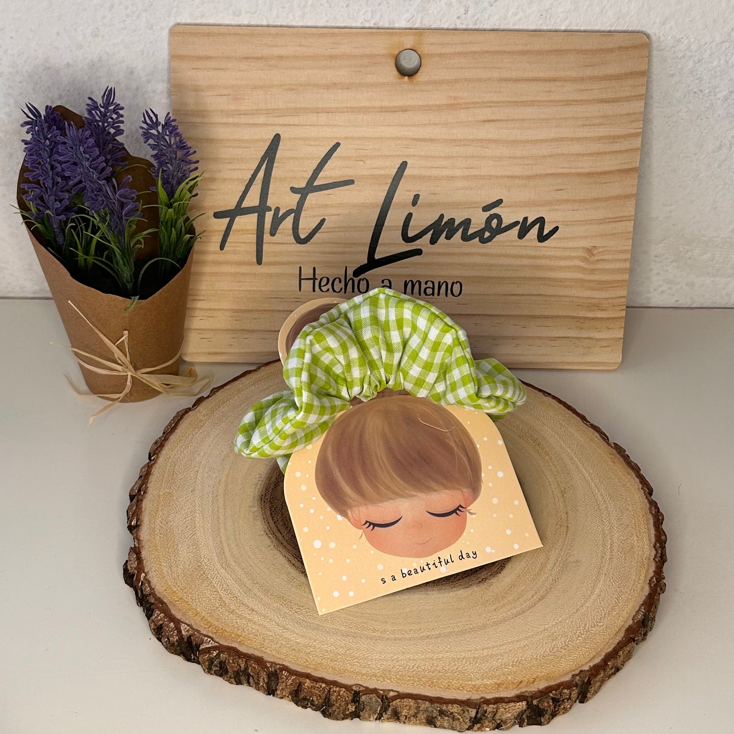 Scrunchie vichy lima