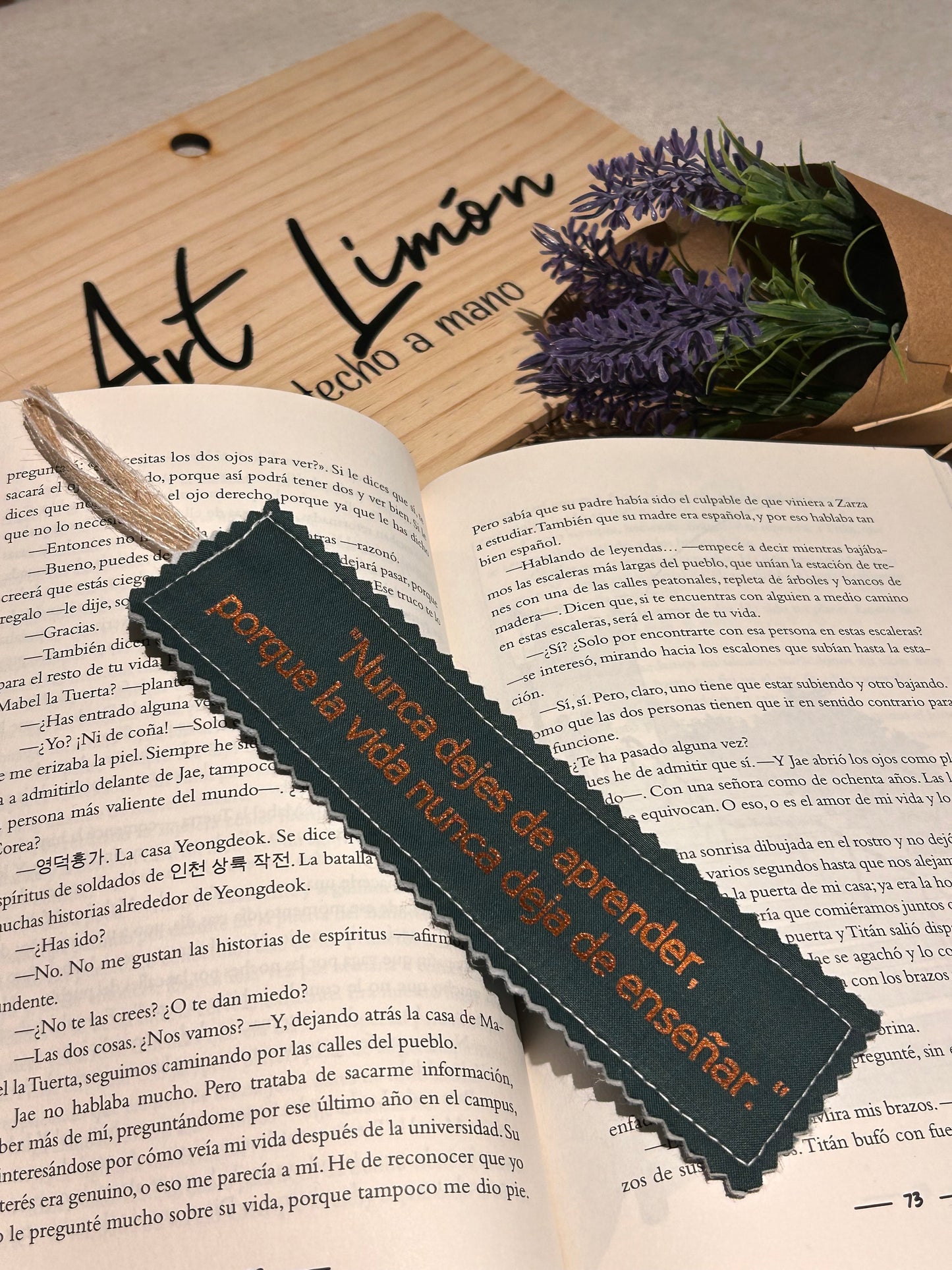 Marcapáginas personalizado