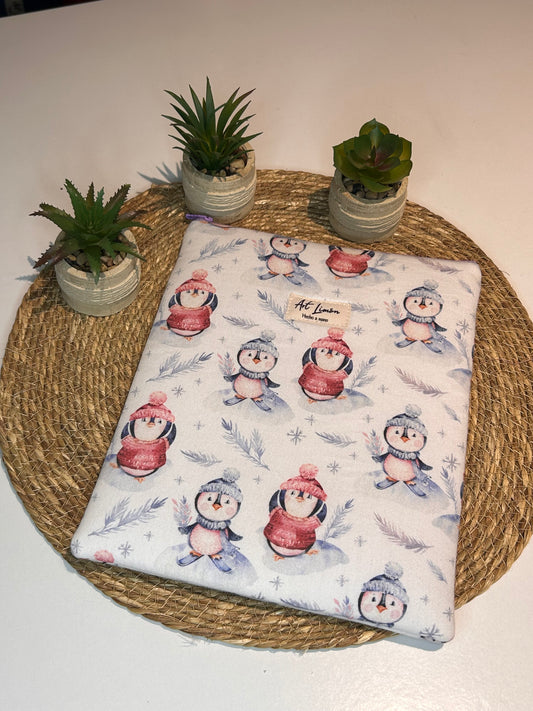 Funda para libro Pingüinos