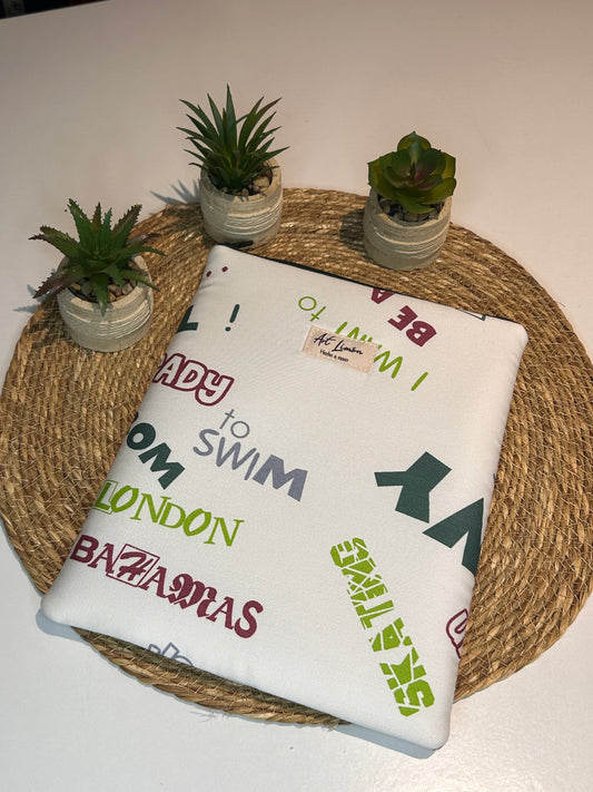 Funda para libros Letras